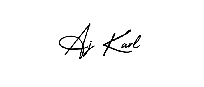 if you are searching for the best signature style for your name Aj Karl. so please give up your signature search. here we have designed multiple signature styles  using AmerikaSignatureDemo-Regular. Aj Karl signature style 3 images and pictures png