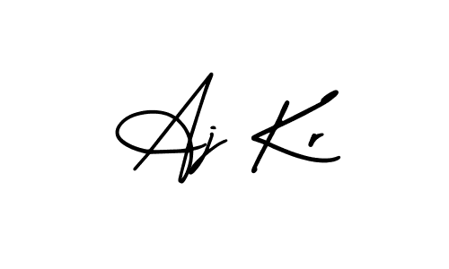 You can use this online signature creator to create a handwritten signature for the name Aj Kr. This is the best online autograph maker. Aj Kr signature style 3 images and pictures png