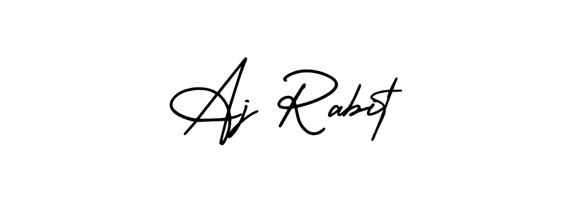 Check out images of Autograph of Aj Rabit name. Actor Aj Rabit Signature Style. AmerikaSignatureDemo-Regular is a professional sign style online. Aj Rabit signature style 3 images and pictures png