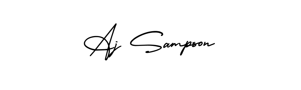 You can use this online signature creator to create a handwritten signature for the name Aj Sampson. This is the best online autograph maker. Aj Sampson signature style 3 images and pictures png