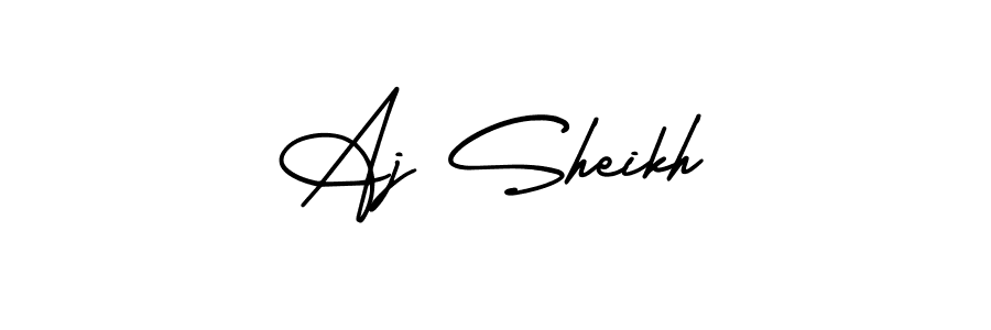 How to Draw Aj Sheikh signature style? AmerikaSignatureDemo-Regular is a latest design signature styles for name Aj Sheikh. Aj Sheikh signature style 3 images and pictures png