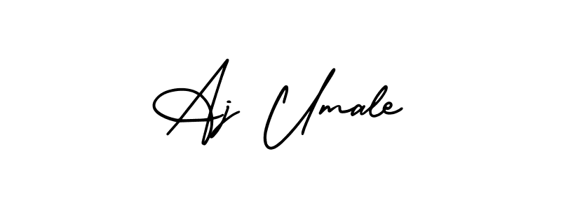 AmerikaSignatureDemo-Regular is a professional signature style that is perfect for those who want to add a touch of class to their signature. It is also a great choice for those who want to make their signature more unique. Get Aj Umale name to fancy signature for free. Aj Umale signature style 3 images and pictures png