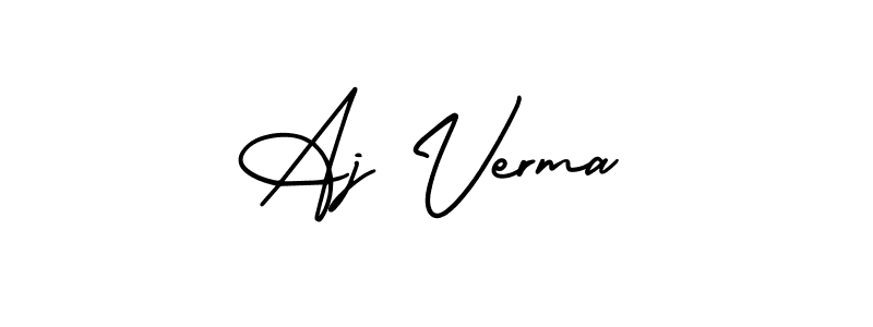 Use a signature maker to create a handwritten signature online. With this signature software, you can design (AmerikaSignatureDemo-Regular) your own signature for name Aj Verma. Aj Verma signature style 3 images and pictures png