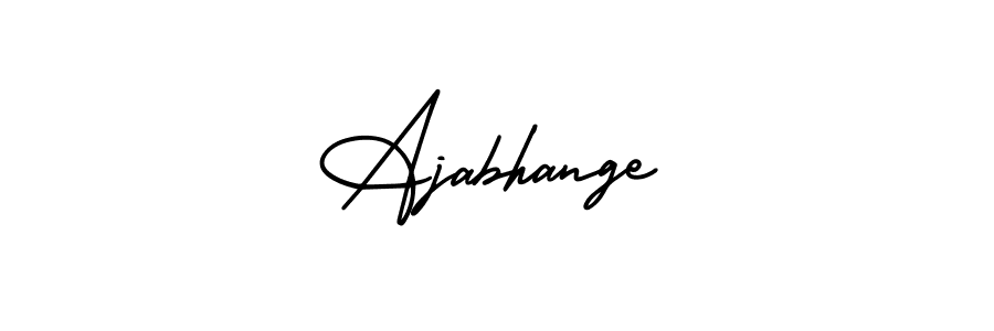 How to Draw Ajabhange signature style? AmerikaSignatureDemo-Regular is a latest design signature styles for name Ajabhange. Ajabhange signature style 3 images and pictures png