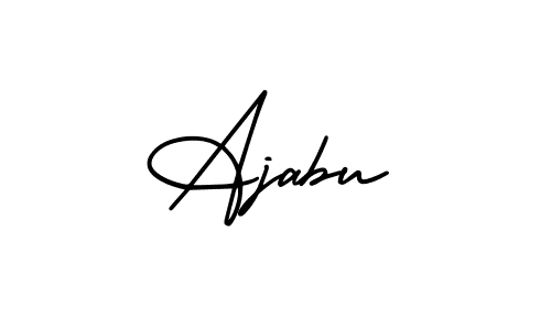 The best way (AmerikaSignatureDemo-Regular) to make a short signature is to pick only two or three words in your name. The name Ajabu include a total of six letters. For converting this name. Ajabu signature style 3 images and pictures png