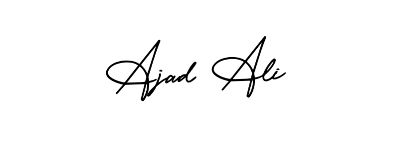 Also You can easily find your signature by using the search form. We will create Ajad Ali name handwritten signature images for you free of cost using AmerikaSignatureDemo-Regular sign style. Ajad Ali signature style 3 images and pictures png