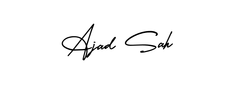 Make a beautiful signature design for name Ajad Sah. With this signature (AmerikaSignatureDemo-Regular) style, you can create a handwritten signature for free. Ajad Sah signature style 3 images and pictures png