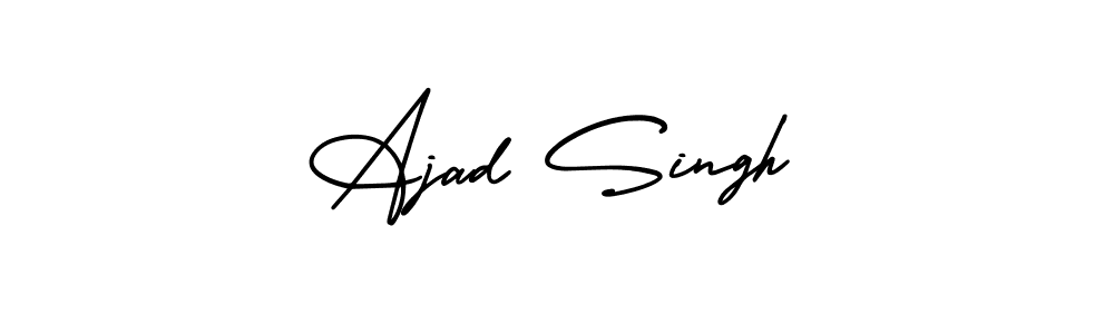 Also You can easily find your signature by using the search form. We will create Ajad Singh name handwritten signature images for you free of cost using AmerikaSignatureDemo-Regular sign style. Ajad Singh signature style 3 images and pictures png