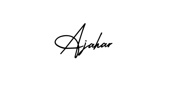 Make a beautiful signature design for name Ajahar. Use this online signature maker to create a handwritten signature for free. Ajahar signature style 3 images and pictures png