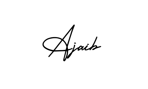 if you are searching for the best signature style for your name Ajaib. so please give up your signature search. here we have designed multiple signature styles  using AmerikaSignatureDemo-Regular. Ajaib signature style 3 images and pictures png