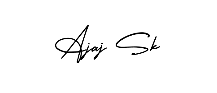 Create a beautiful signature design for name Ajaj Sk. With this signature (AmerikaSignatureDemo-Regular) fonts, you can make a handwritten signature for free. Ajaj Sk signature style 3 images and pictures png
