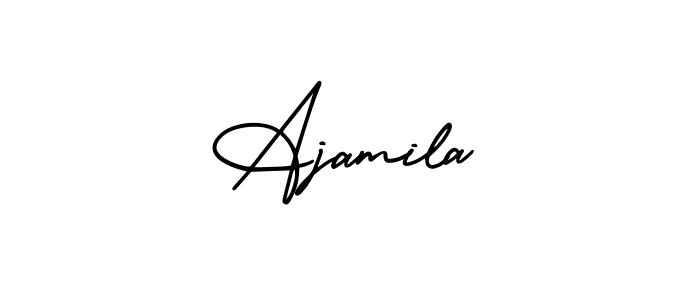 Make a beautiful signature design for name Ajamila. Use this online signature maker to create a handwritten signature for free. Ajamila signature style 3 images and pictures png