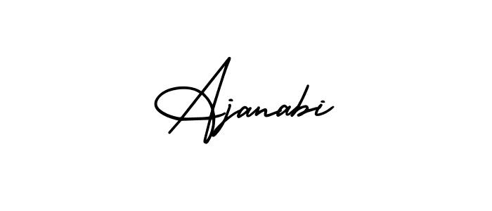 Best and Professional Signature Style for Ajanabi. AmerikaSignatureDemo-Regular Best Signature Style Collection. Ajanabi signature style 3 images and pictures png