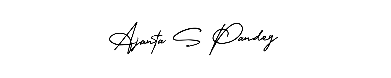 How to Draw Ajanta S Pandey signature style? AmerikaSignatureDemo-Regular is a latest design signature styles for name Ajanta S Pandey. Ajanta S Pandey signature style 3 images and pictures png