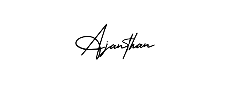How to Draw Ajanthan signature style? AmerikaSignatureDemo-Regular is a latest design signature styles for name Ajanthan. Ajanthan signature style 3 images and pictures png