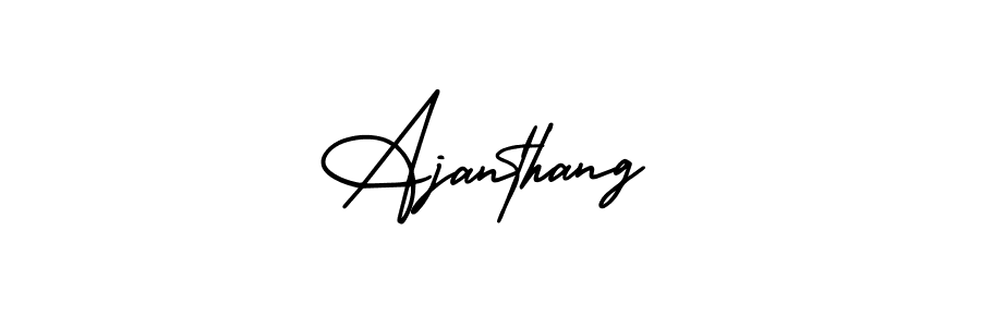 Use a signature maker to create a handwritten signature online. With this signature software, you can design (AmerikaSignatureDemo-Regular) your own signature for name Ajanthang. Ajanthang signature style 3 images and pictures png