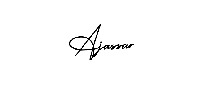 How to make Ajassar signature? AmerikaSignatureDemo-Regular is a professional autograph style. Create handwritten signature for Ajassar name. Ajassar signature style 3 images and pictures png