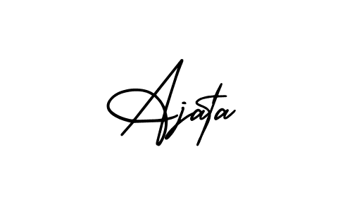 Make a beautiful signature design for name Ajata. With this signature (AmerikaSignatureDemo-Regular) style, you can create a handwritten signature for free. Ajata signature style 3 images and pictures png