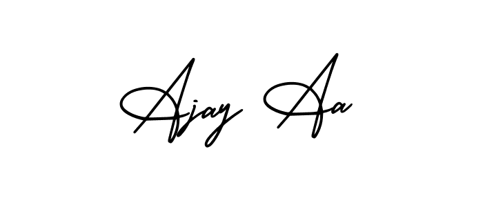 Also we have Ajay Aa name is the best signature style. Create professional handwritten signature collection using AmerikaSignatureDemo-Regular autograph style. Ajay Aa signature style 3 images and pictures png