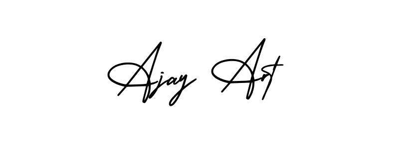 Make a beautiful signature design for name Ajay Art. With this signature (AmerikaSignatureDemo-Regular) style, you can create a handwritten signature for free. Ajay Art signature style 3 images and pictures png