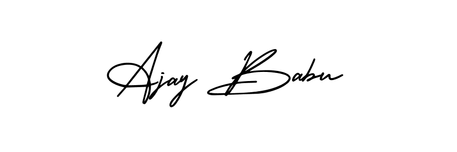 How to make Ajay Babu signature? AmerikaSignatureDemo-Regular is a professional autograph style. Create handwritten signature for Ajay Babu name. Ajay Babu signature style 3 images and pictures png