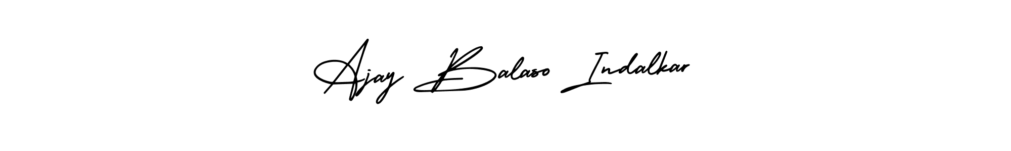 Make a beautiful signature design for name Ajay Balaso Indalkar. With this signature (AmerikaSignatureDemo-Regular) style, you can create a handwritten signature for free. Ajay Balaso Indalkar signature style 3 images and pictures png