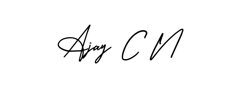 You can use this online signature creator to create a handwritten signature for the name Ajay C N. This is the best online autograph maker. Ajay C N signature style 3 images and pictures png