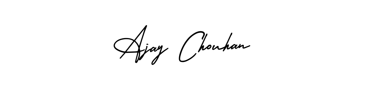 The best way (AmerikaSignatureDemo-Regular) to make a short signature is to pick only two or three words in your name. The name Ajay Chouhan include a total of six letters. For converting this name. Ajay Chouhan signature style 3 images and pictures png