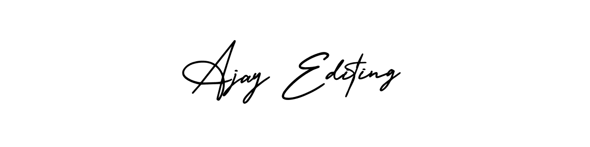 Make a beautiful signature design for name Ajay Editing. With this signature (AmerikaSignatureDemo-Regular) style, you can create a handwritten signature for free. Ajay Editing signature style 3 images and pictures png