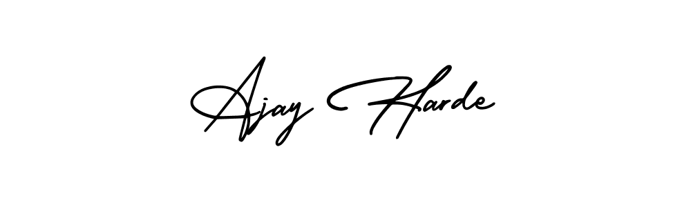 Here are the top 10 professional signature styles for the name Ajay Harde. These are the best autograph styles you can use for your name. Ajay Harde signature style 3 images and pictures png
