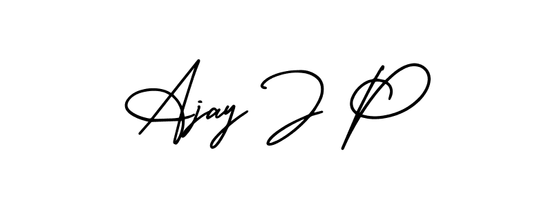 Similarly AmerikaSignatureDemo-Regular is the best handwritten signature design. Signature creator online .You can use it as an online autograph creator for name Ajay J P. Ajay J P signature style 3 images and pictures png