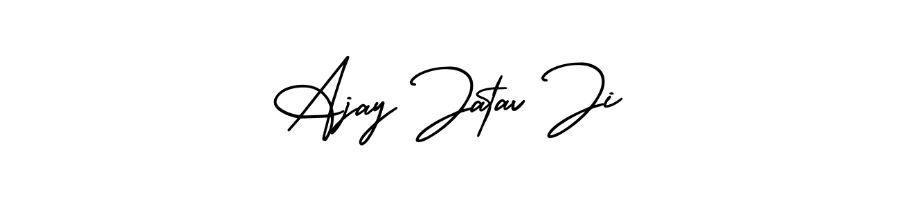 Use a signature maker to create a handwritten signature online. With this signature software, you can design (AmerikaSignatureDemo-Regular) your own signature for name Ajay Jatav Ji. Ajay Jatav Ji signature style 3 images and pictures png