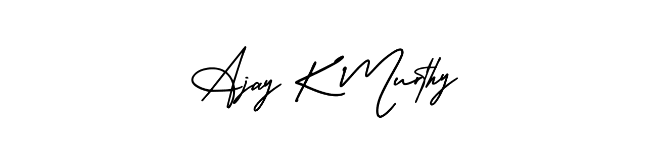 Create a beautiful signature design for name Ajay K Murthy. With this signature (AmerikaSignatureDemo-Regular) fonts, you can make a handwritten signature for free. Ajay K Murthy signature style 3 images and pictures png