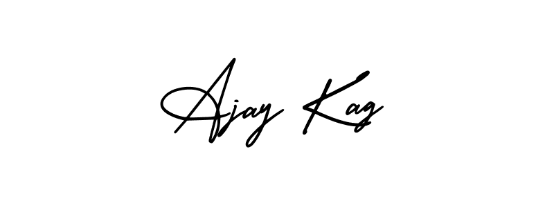 Make a short Ajay Kag signature style. Manage your documents anywhere anytime using AmerikaSignatureDemo-Regular. Create and add eSignatures, submit forms, share and send files easily. Ajay Kag signature style 3 images and pictures png