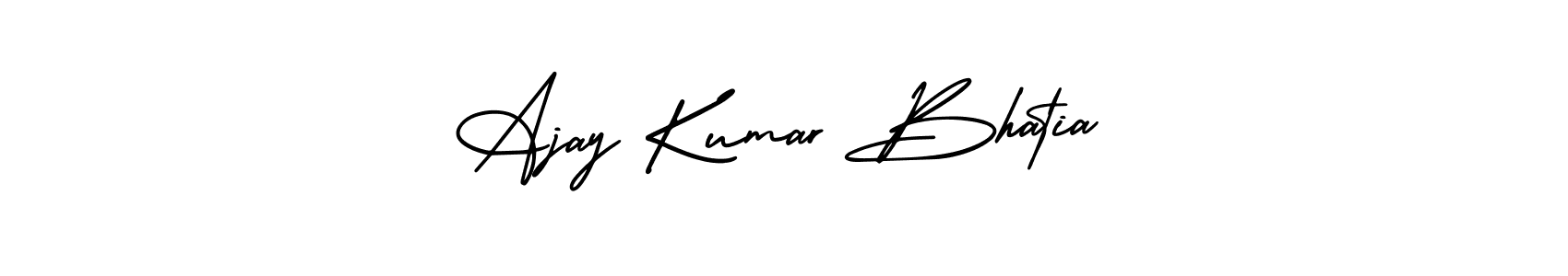 You can use this online signature creator to create a handwritten signature for the name Ajay Kumar Bhatia. This is the best online autograph maker. Ajay Kumar Bhatia signature style 3 images and pictures png