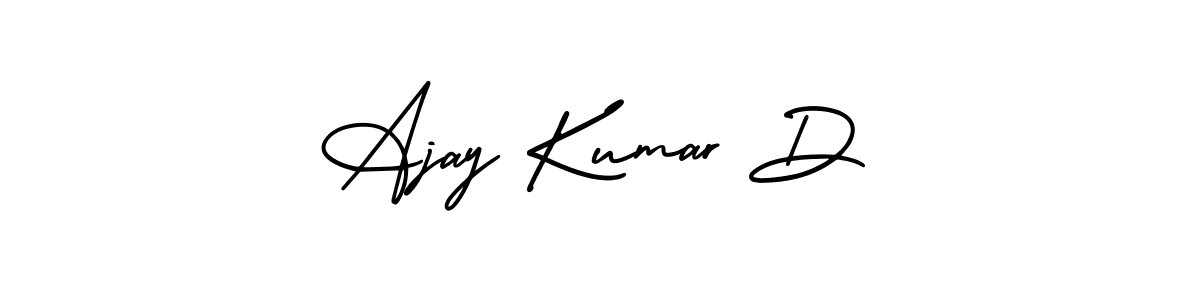 Also You can easily find your signature by using the search form. We will create Ajay Kumar D name handwritten signature images for you free of cost using AmerikaSignatureDemo-Regular sign style. Ajay Kumar D signature style 3 images and pictures png