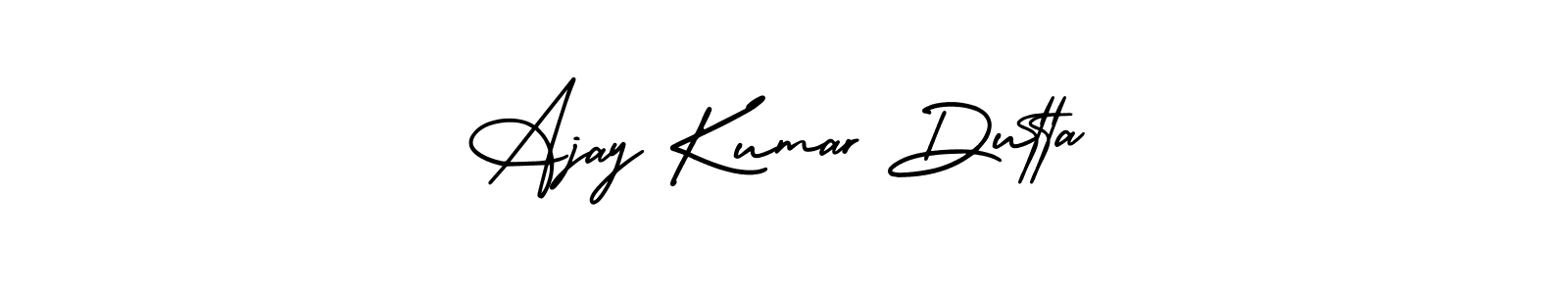 Make a beautiful signature design for name Ajay Kumar Dutta. With this signature (AmerikaSignatureDemo-Regular) style, you can create a handwritten signature for free. Ajay Kumar Dutta signature style 3 images and pictures png