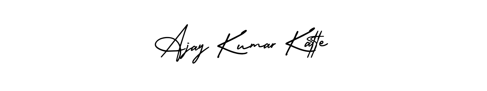 Design your own signature with our free online signature maker. With this signature software, you can create a handwritten (AmerikaSignatureDemo-Regular) signature for name Ajay Kumar Katte. Ajay Kumar Katte signature style 3 images and pictures png