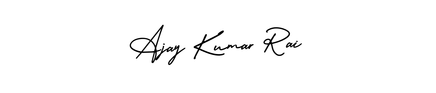 The best way (AmerikaSignatureDemo-Regular) to make a short signature is to pick only two or three words in your name. The name Ajay Kumar Rai include a total of six letters. For converting this name. Ajay Kumar Rai signature style 3 images and pictures png