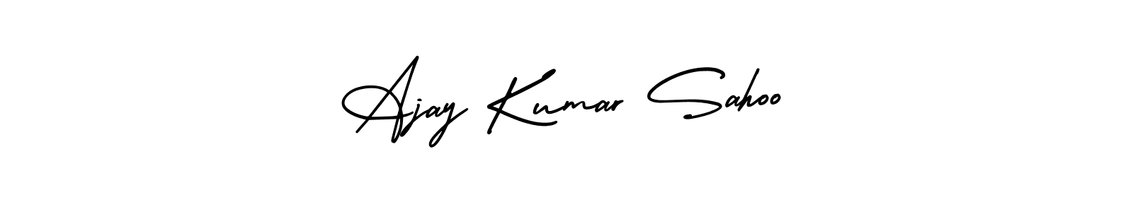 Ajay Kumar Sahoo stylish signature style. Best Handwritten Sign (AmerikaSignatureDemo-Regular) for my name. Handwritten Signature Collection Ideas for my name Ajay Kumar Sahoo. Ajay Kumar Sahoo signature style 3 images and pictures png