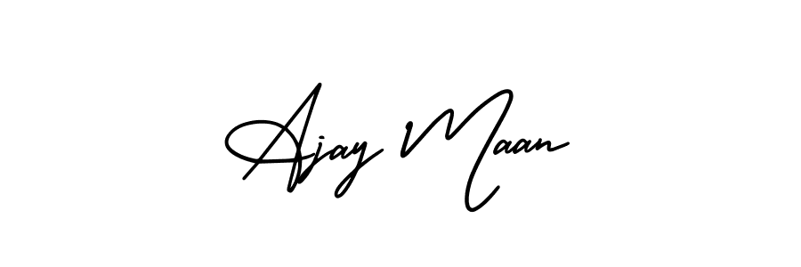 Best and Professional Signature Style for Ajay Maan. AmerikaSignatureDemo-Regular Best Signature Style Collection. Ajay Maan signature style 3 images and pictures png