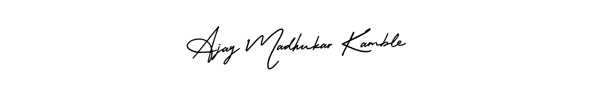 Make a short Ajay Madhukar Kamble signature style. Manage your documents anywhere anytime using AmerikaSignatureDemo-Regular. Create and add eSignatures, submit forms, share and send files easily. Ajay Madhukar Kamble signature style 3 images and pictures png