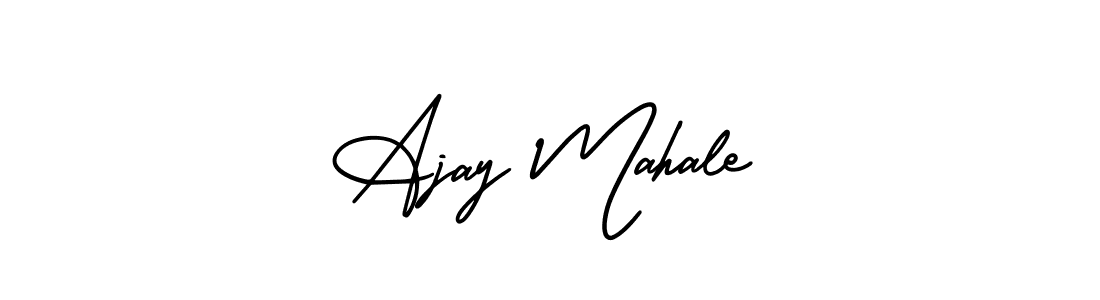 Similarly AmerikaSignatureDemo-Regular is the best handwritten signature design. Signature creator online .You can use it as an online autograph creator for name Ajay Mahale. Ajay Mahale signature style 3 images and pictures png