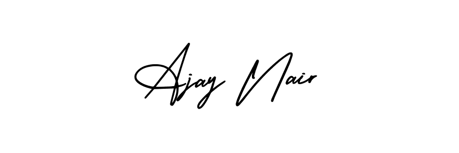 Create a beautiful signature design for name Ajay Nair. With this signature (AmerikaSignatureDemo-Regular) fonts, you can make a handwritten signature for free. Ajay Nair signature style 3 images and pictures png