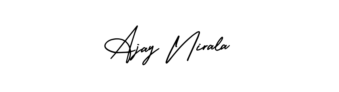 Check out images of Autograph of Ajay Nirala name. Actor Ajay Nirala Signature Style. AmerikaSignatureDemo-Regular is a professional sign style online. Ajay Nirala signature style 3 images and pictures png