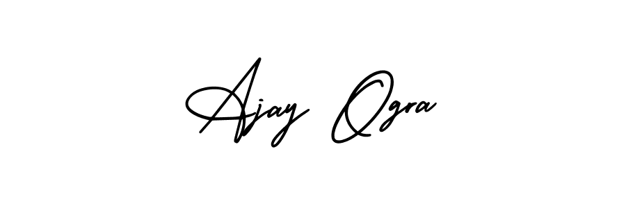 Make a short Ajay Ogra signature style. Manage your documents anywhere anytime using AmerikaSignatureDemo-Regular. Create and add eSignatures, submit forms, share and send files easily. Ajay Ogra signature style 3 images and pictures png