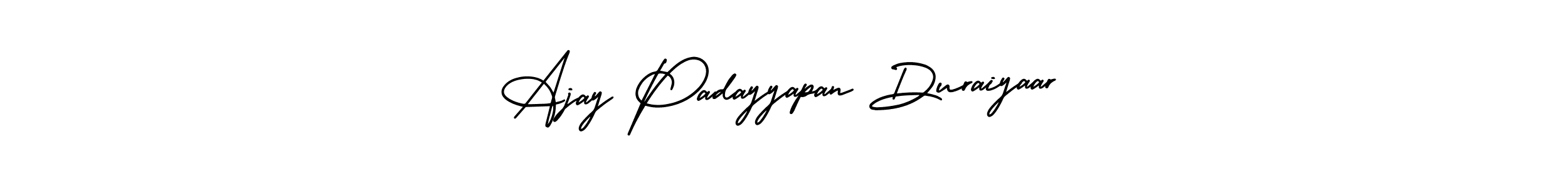 How to make Ajay Padayyapan Duraiyaar name signature. Use AmerikaSignatureDemo-Regular style for creating short signs online. This is the latest handwritten sign. Ajay Padayyapan Duraiyaar signature style 3 images and pictures png