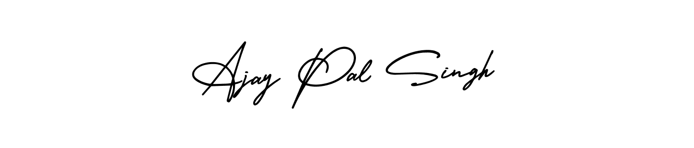 This is the best signature style for the Ajay Pal Singh name. Also you like these signature font (AmerikaSignatureDemo-Regular). Mix name signature. Ajay Pal Singh signature style 3 images and pictures png