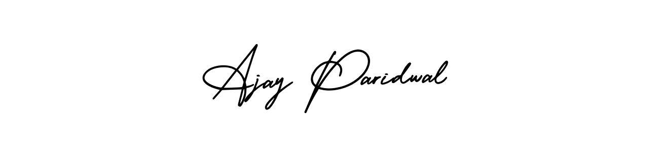 The best way (AmerikaSignatureDemo-Regular) to make a short signature is to pick only two or three words in your name. The name Ajay Paridwal include a total of six letters. For converting this name. Ajay Paridwal signature style 3 images and pictures png