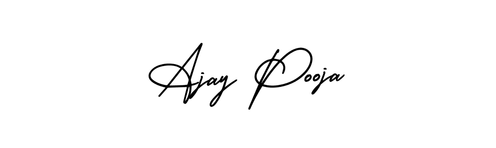 You can use this online signature creator to create a handwritten signature for the name Ajay Pooja. This is the best online autograph maker. Ajay Pooja signature style 3 images and pictures png